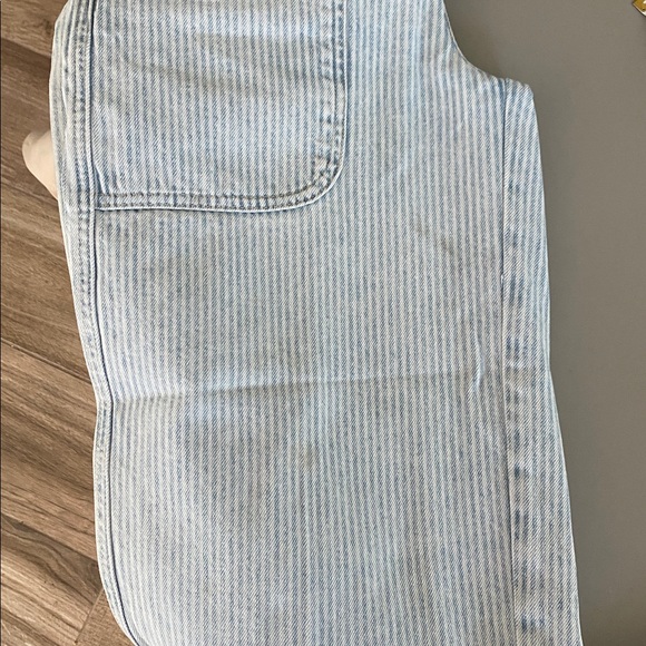 Free People we the free piper midrise cropped wide leg pants.Sz 26 jeans striped - Picture 14 of 14